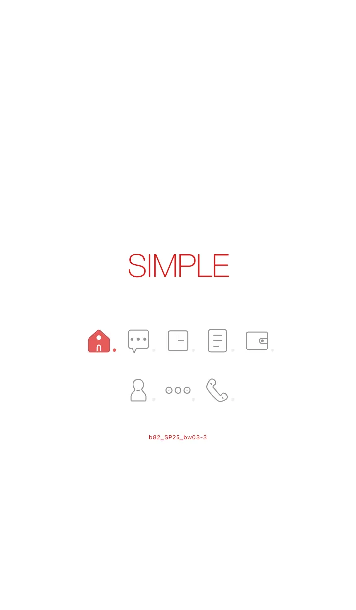 [LINE着せ替え] b82_25_黒/白3-3の画像1