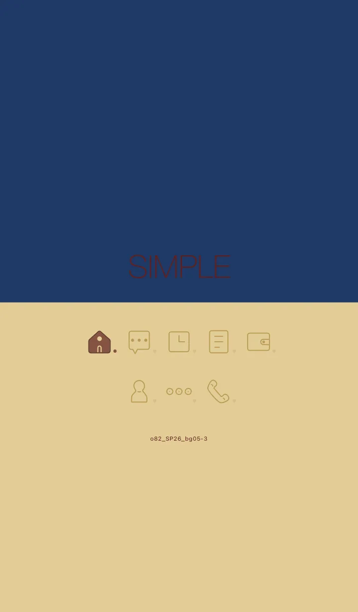 [LINE着せ替え] o82_26_ベージュ5-3の画像1