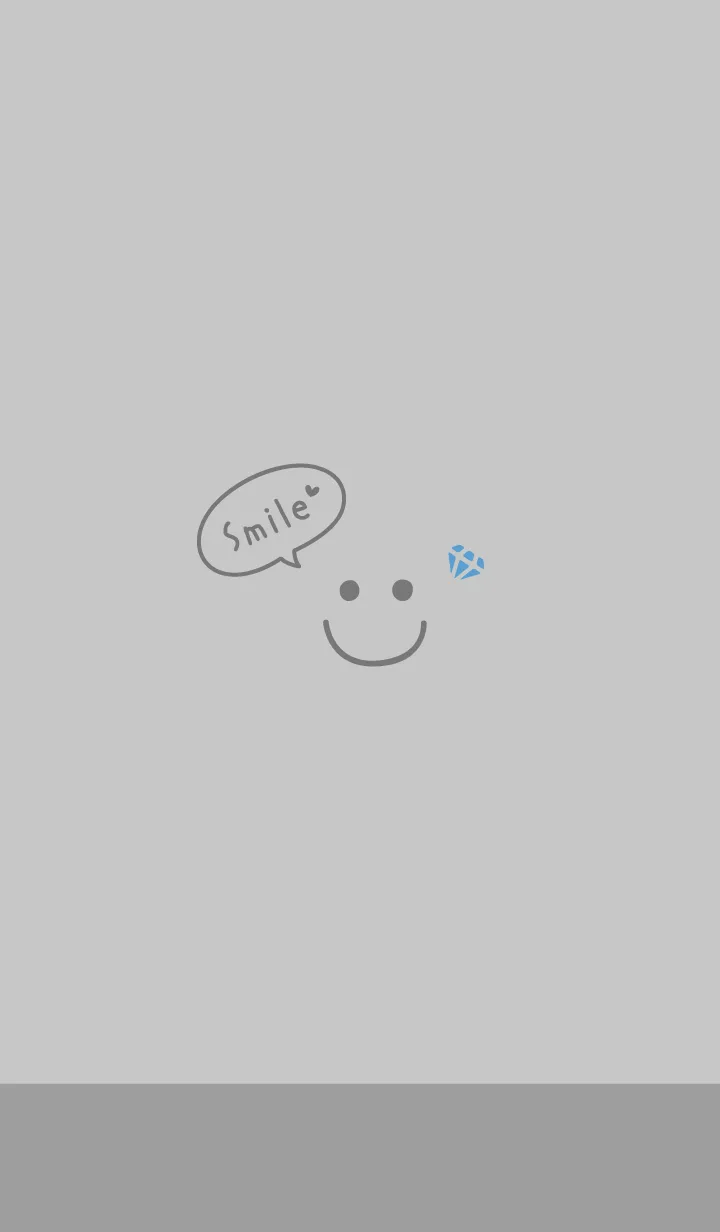 [LINE着せ替え] スマイルダイヤモンド<グレージュ>の画像1