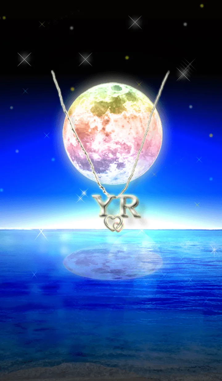 [LINE着せ替え] イニシャル22 Y&R （レインボームーン2）の画像1