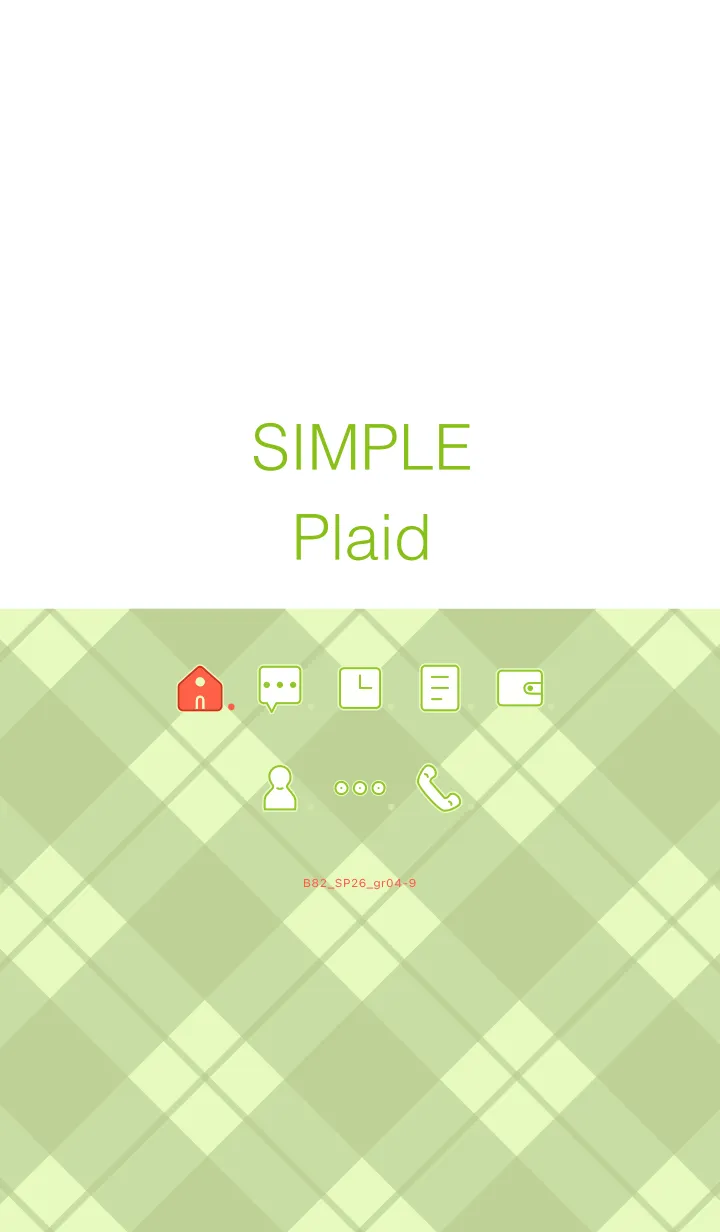 [LINE着せ替え] B82.26_グリーン4-9の画像1