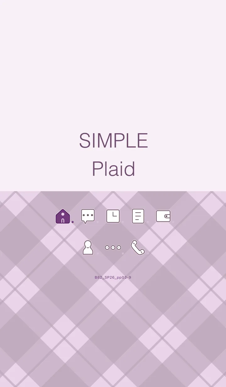 [LINE着せ替え] B82.26_パープル3-9の画像1