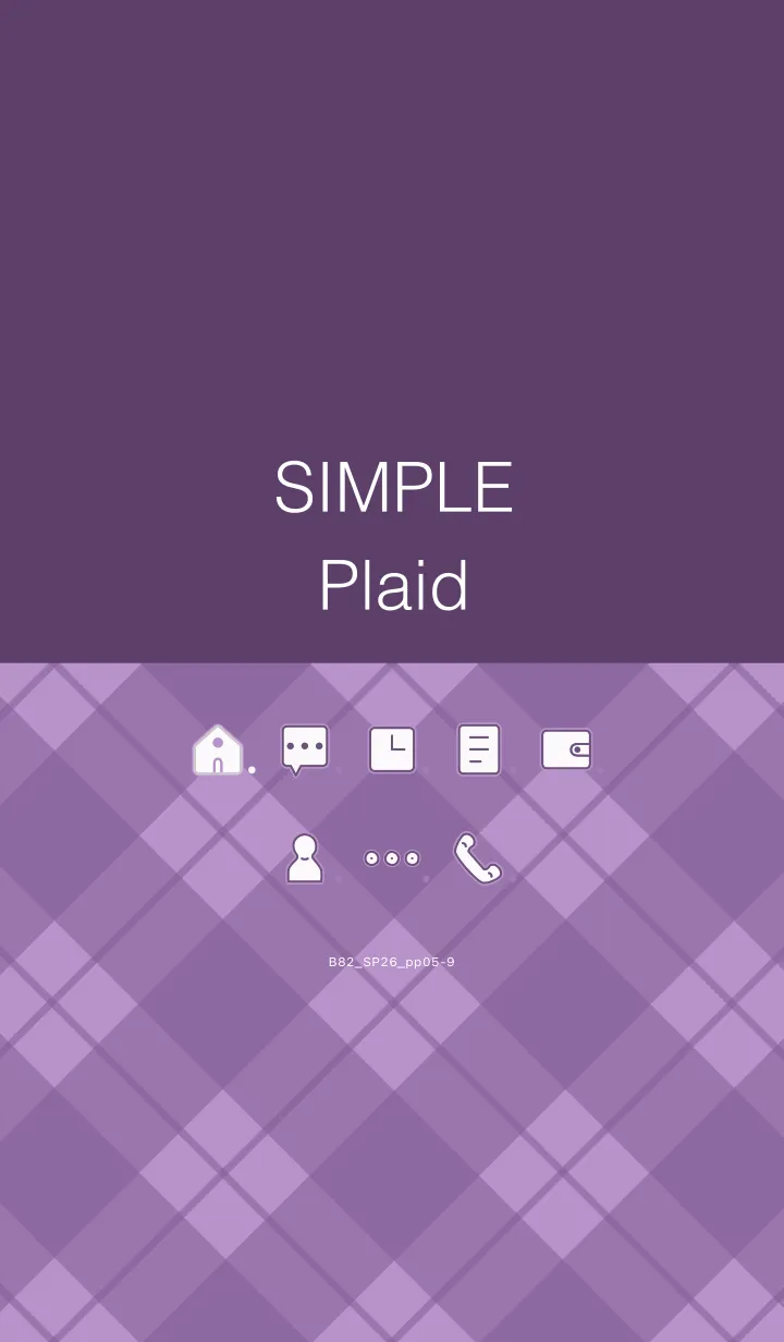 [LINE着せ替え] B82.26_パープル5-9の画像1