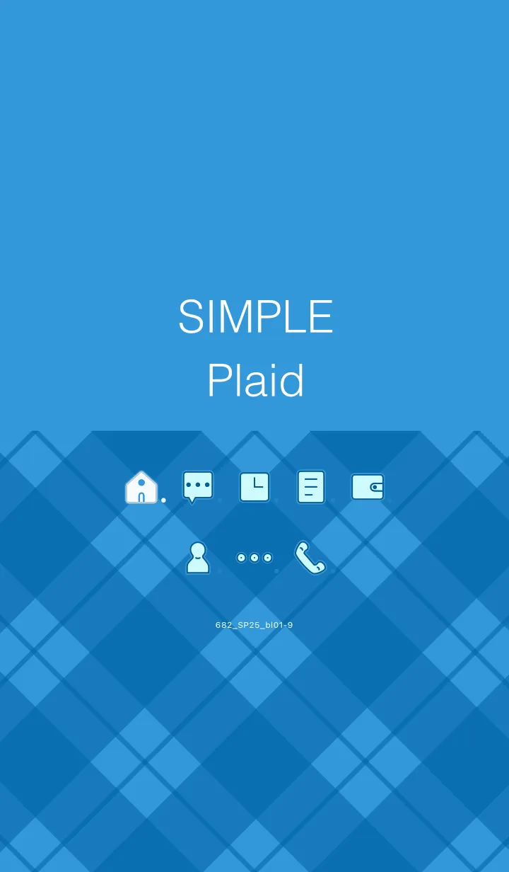 [LINE着せ替え] 682.25_ブルー1-9の画像1