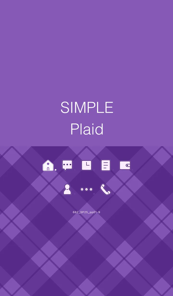 [LINE着せ替え] 682.25_パープル1-9の画像1