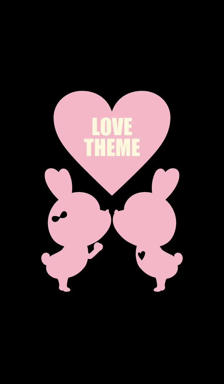 [LINE着せ替え] LOVE THEME BLACK & PINK..3の画像1