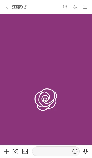 [LINE着せ替え] シンプル ローズ 47の画像3