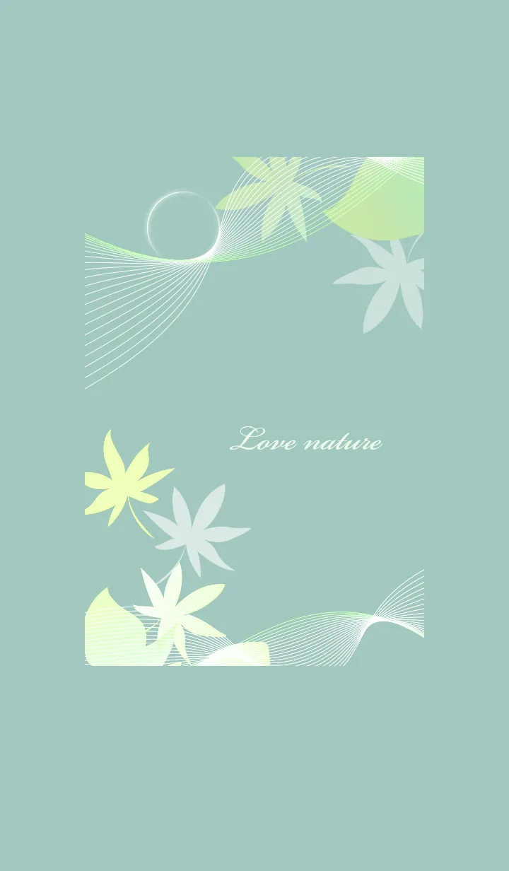 [LINE着せ替え] ～ナチュラル♥ブルーグリーン38_1～の画像1