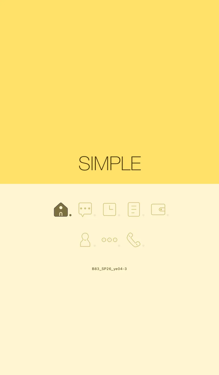 [LINE着せ替え] B83.26_イエロー4-3の画像1