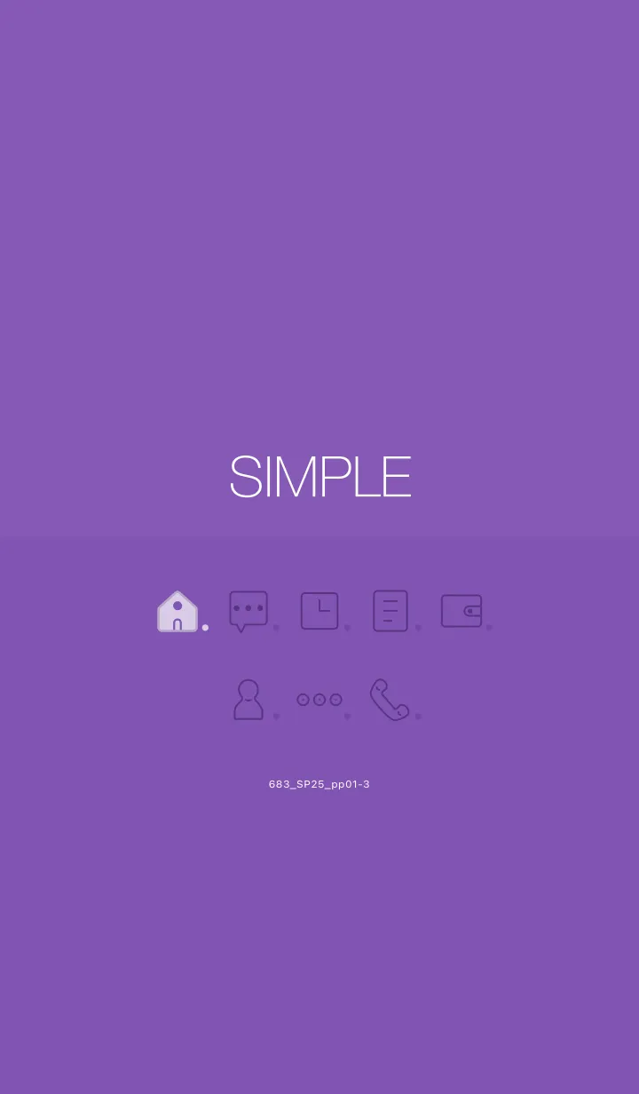 [LINE着せ替え] 683.25_パープル1-3の画像1