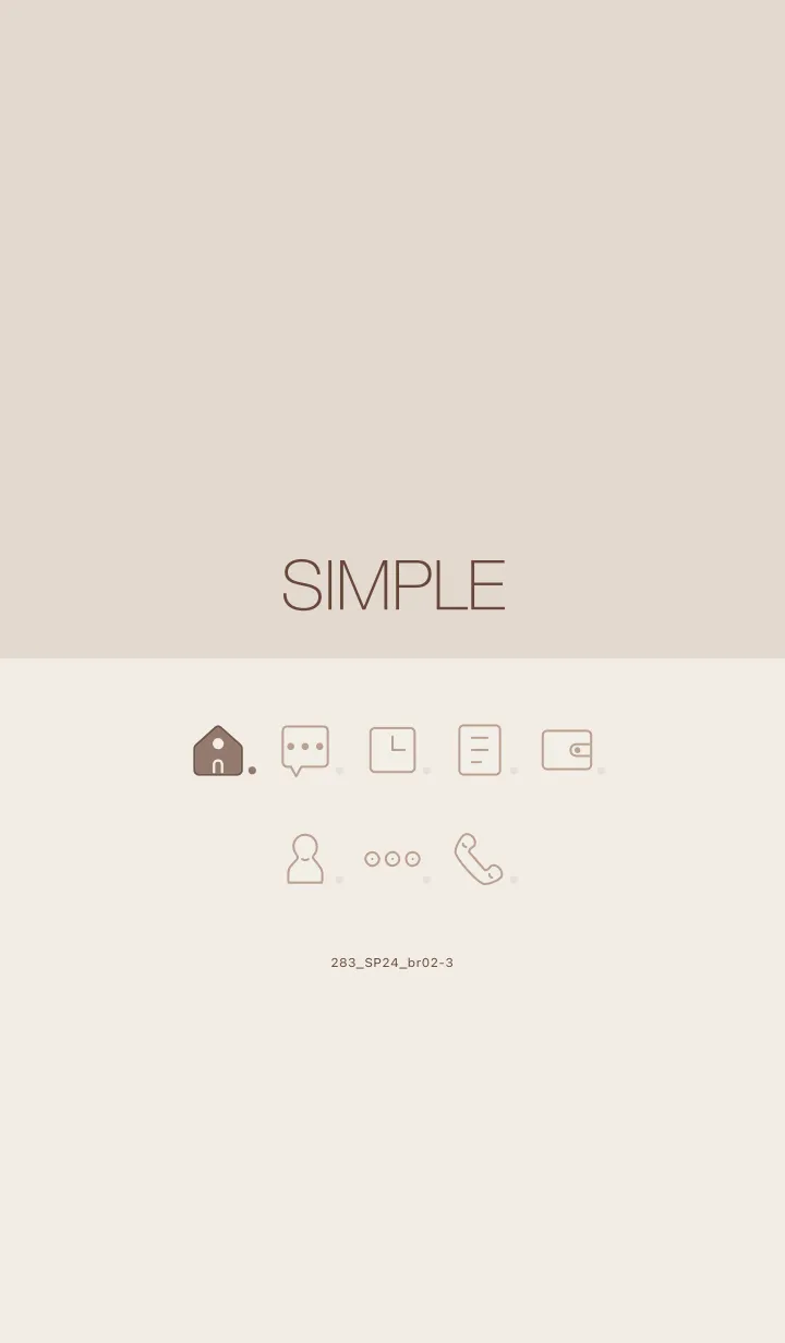 [LINE着せ替え] 283.24_ブラウン2-3の画像1