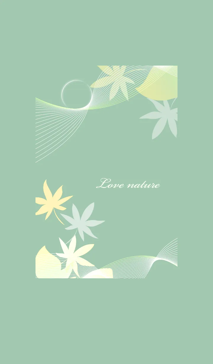 [LINE着せ替え] ～ナチュラル♥グリーン37_1～の画像1