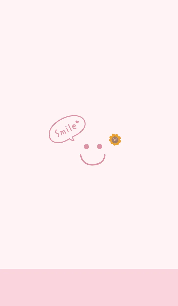 [LINE着せ替え] スマイルひまわり<ピンク>の画像1
