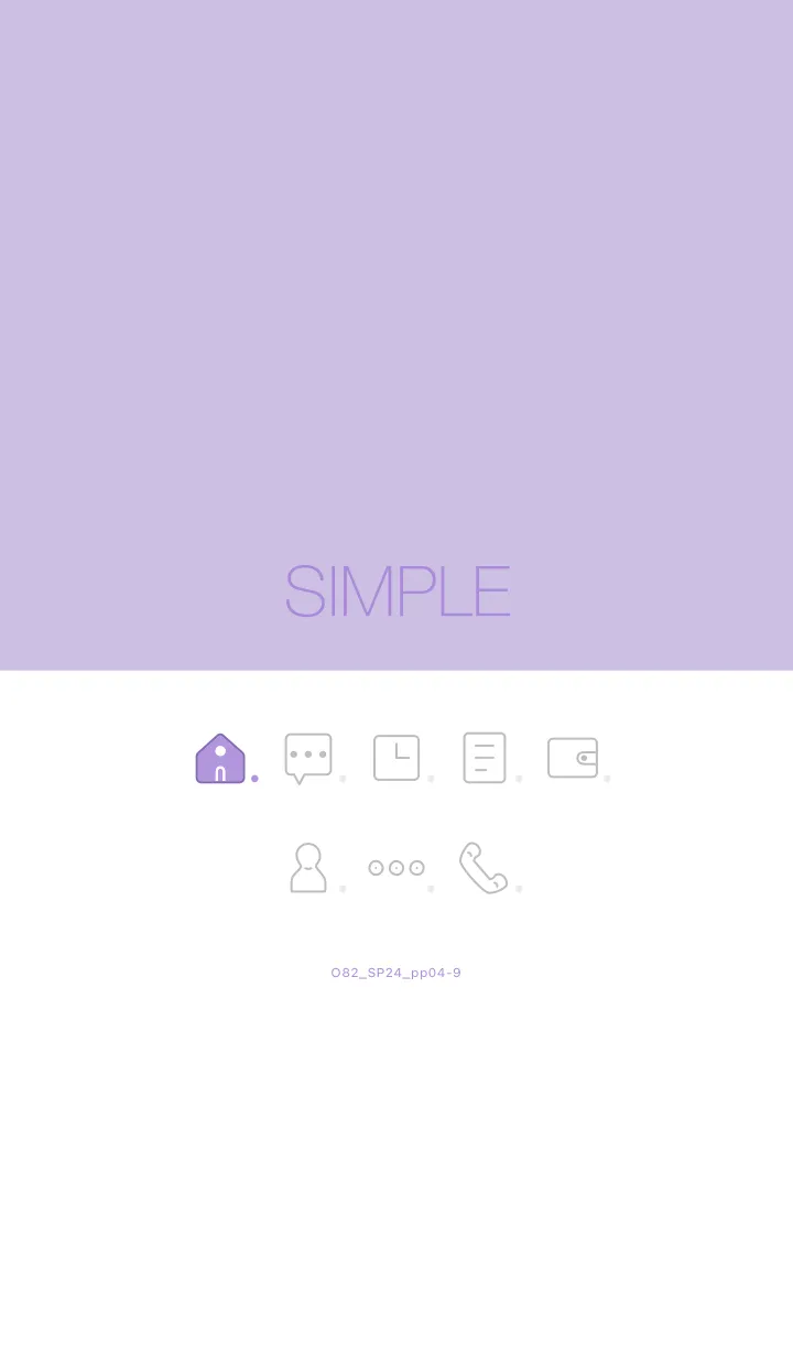 [LINE着せ替え] O82_24_パープル4-9の画像1