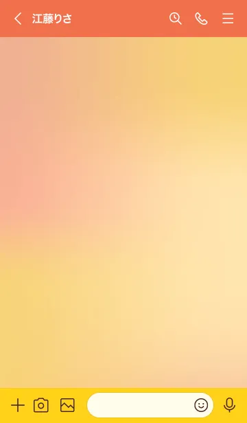 [LINE着せ替え] Orange-yellow tone theme JPの画像3