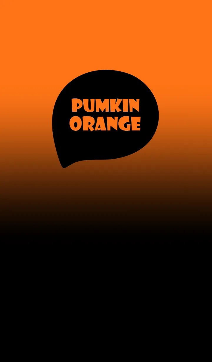 [LINE着せ替え] Black & Pumpkin Orange Theme (JP)の画像1