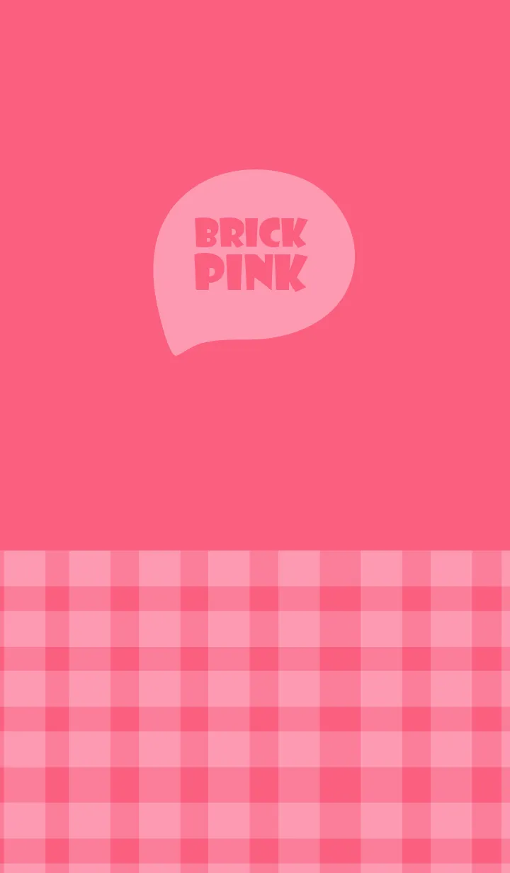 [LINE着せ替え] Brick Pink  Plaid Theme (JP)の画像1