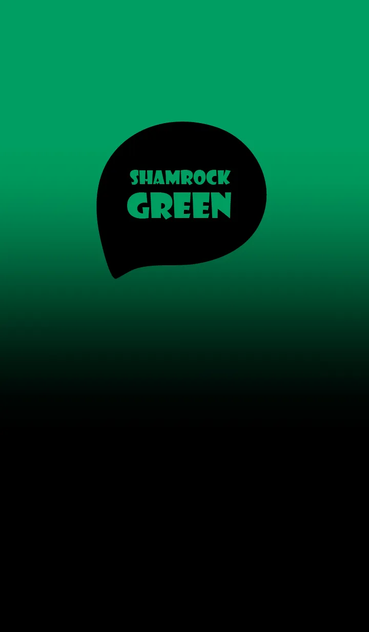 [LINE着せ替え] Black & Shamrock  Green Theme (JP)の画像1