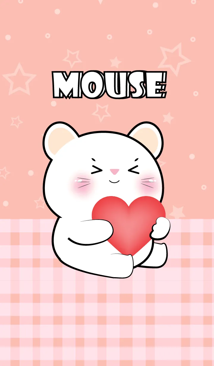 [LINE着せ替え] Very Lovely White  Mouse Theme (JP)の画像1