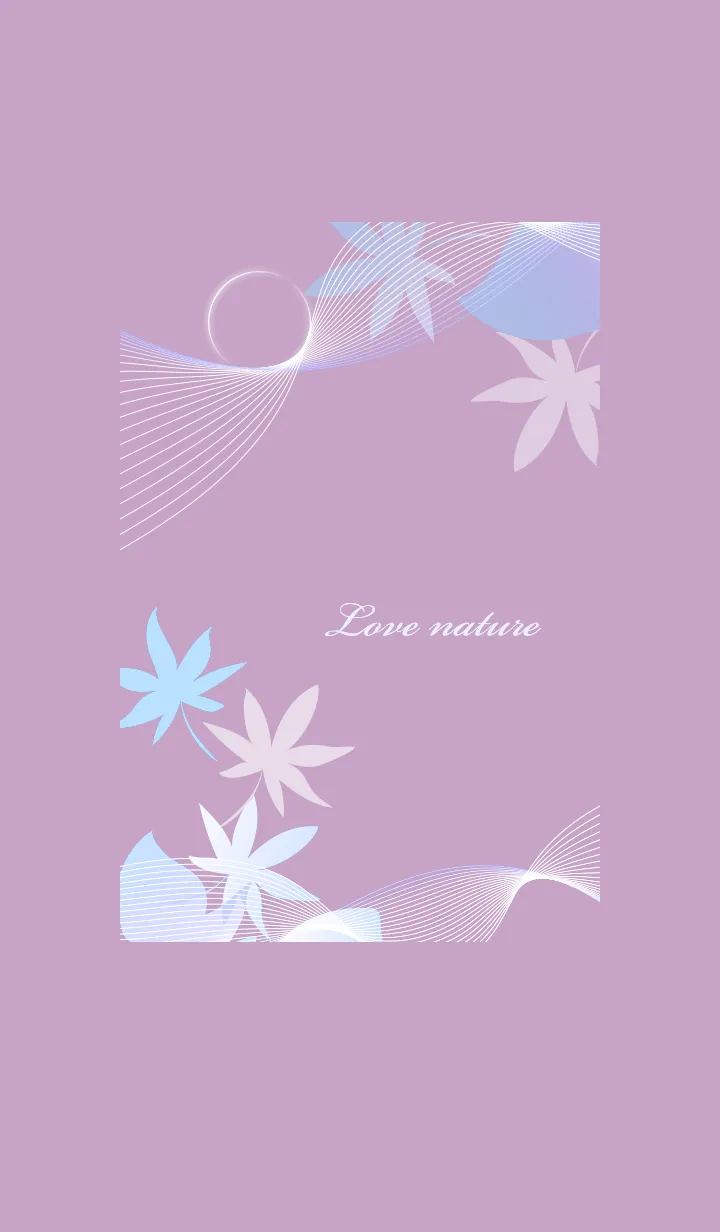 [LINE着せ替え] ～ナチュラル♥パープル30_1～の画像1