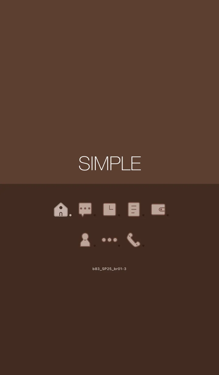 [LINE着せ替え] b83_25_ブラウン1-3の画像1