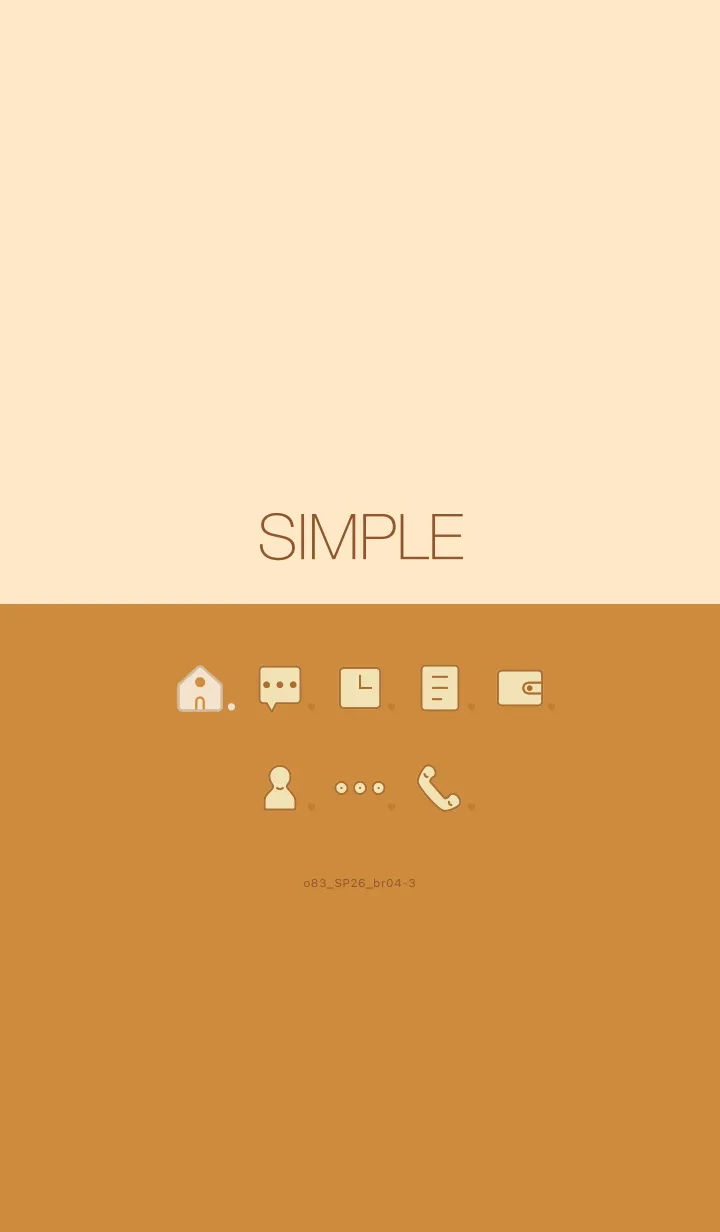 [LINE着せ替え] o83_26_ブラウン4-3の画像1