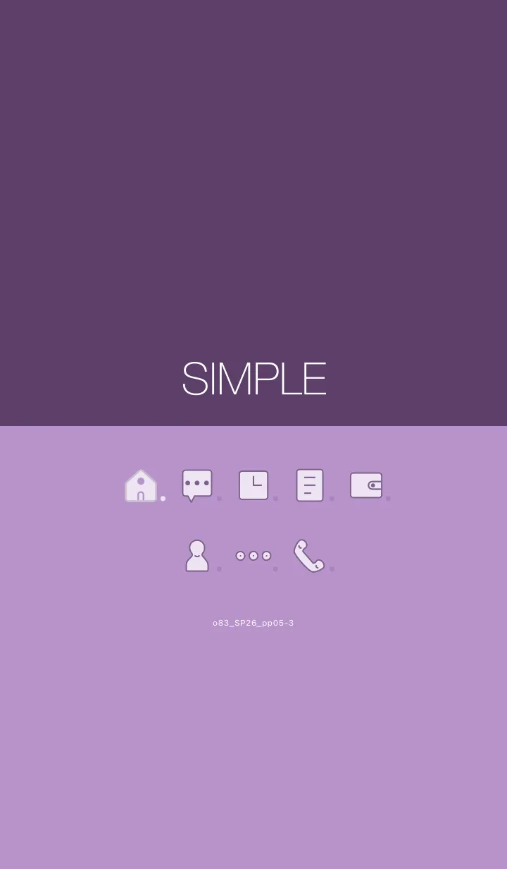 [LINE着せ替え] o83_26_パープル5-3の画像1