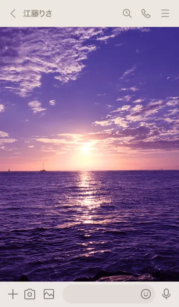 [LINE着せ替え] ALOHA Sunset 19の画像3