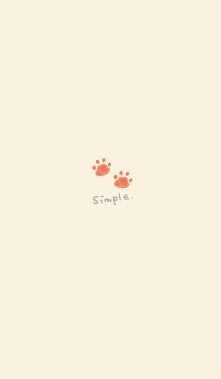 ねこの落書き(レッド×イエロー)のLINE着せ替え