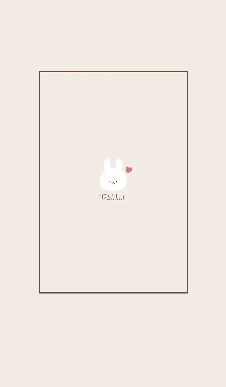[LINE着せ替え] Rabbit-Dusky Beige 14の画像1