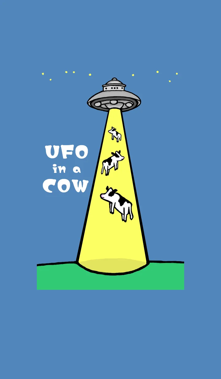 [LINE着せ替え] UFOの中に牛の画像1
