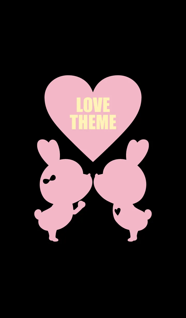 [LINE着せ替え] LOVE THEME BLACK & PINK..5の画像1