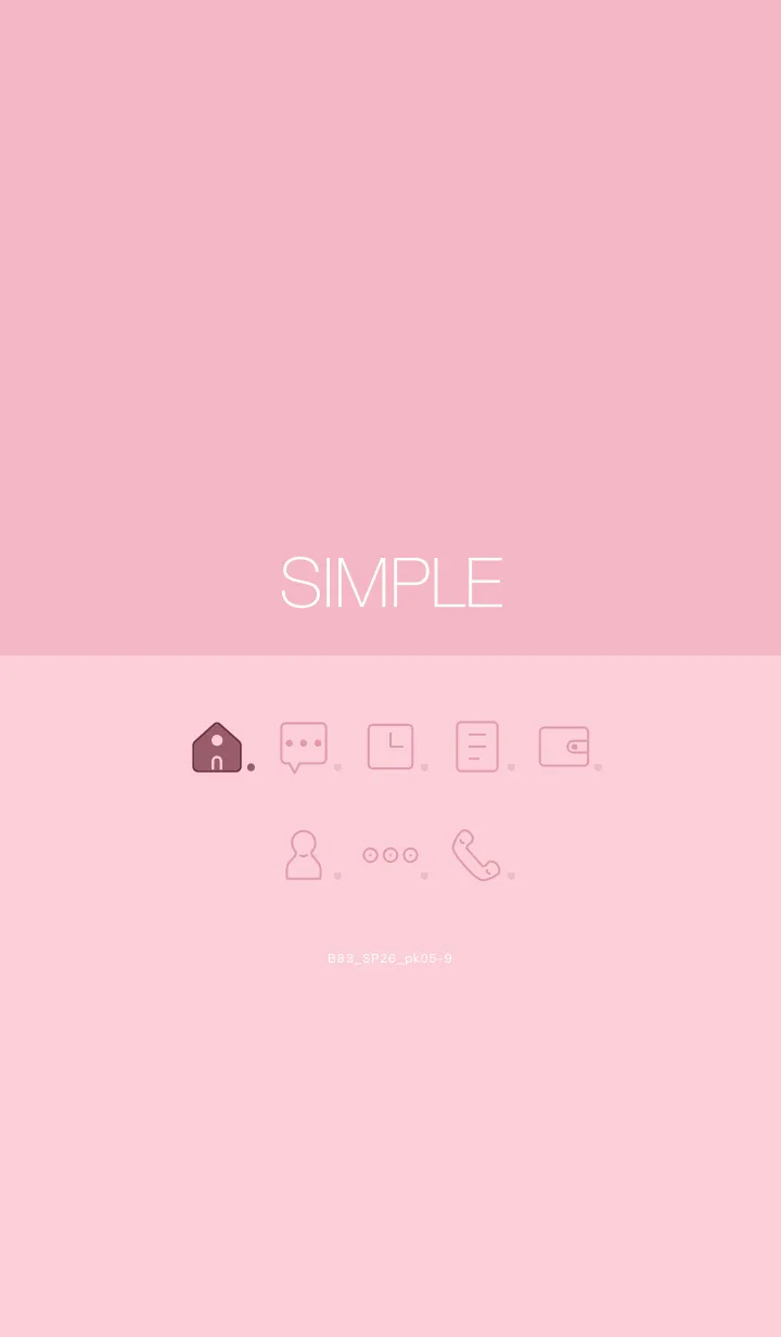 [LINE着せ替え] B83.26_ピンク5-9の画像1