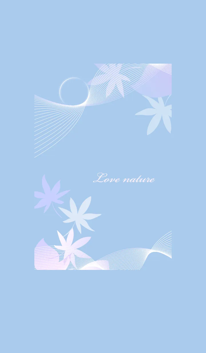 [LINE着せ替え] ～ナチュラル♥ブルー51_1～の画像1