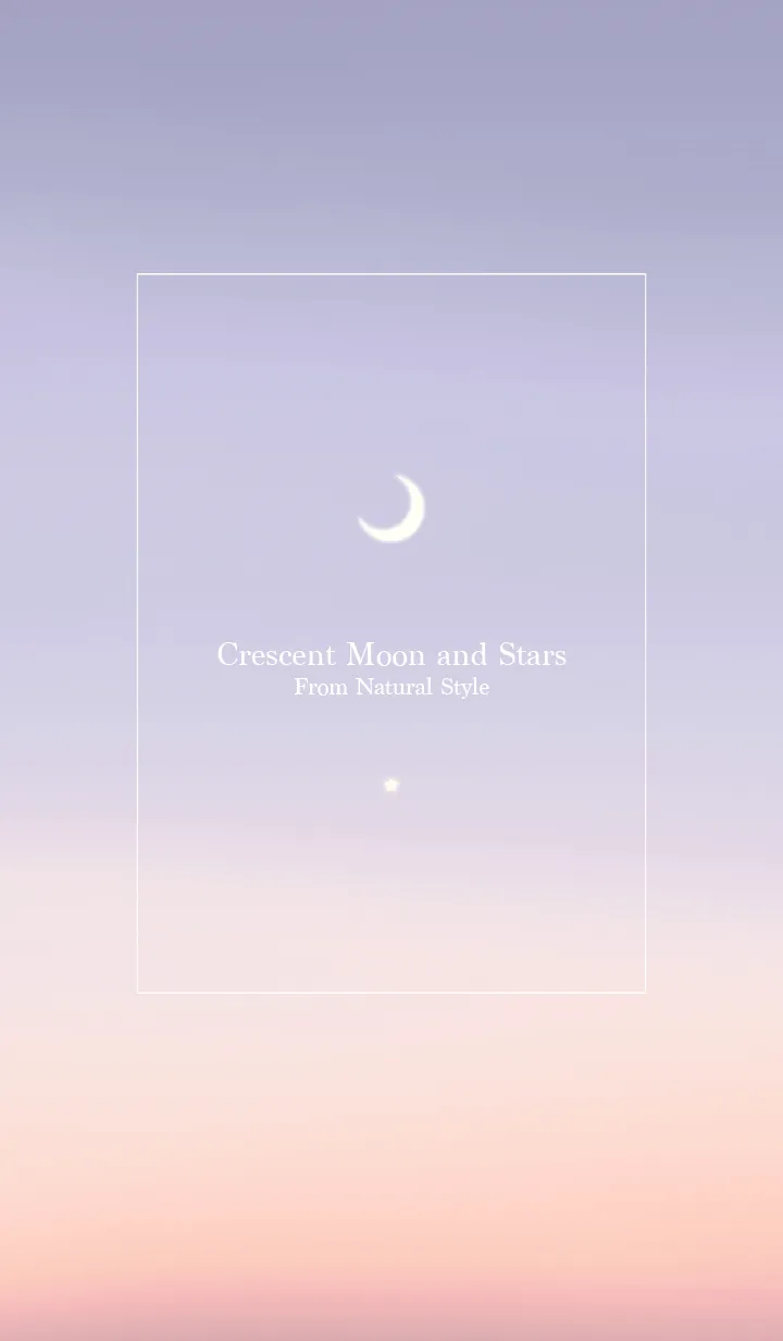 [LINE着せ替え] 三日月と星 6 ／ナチュラル スタイルの画像1