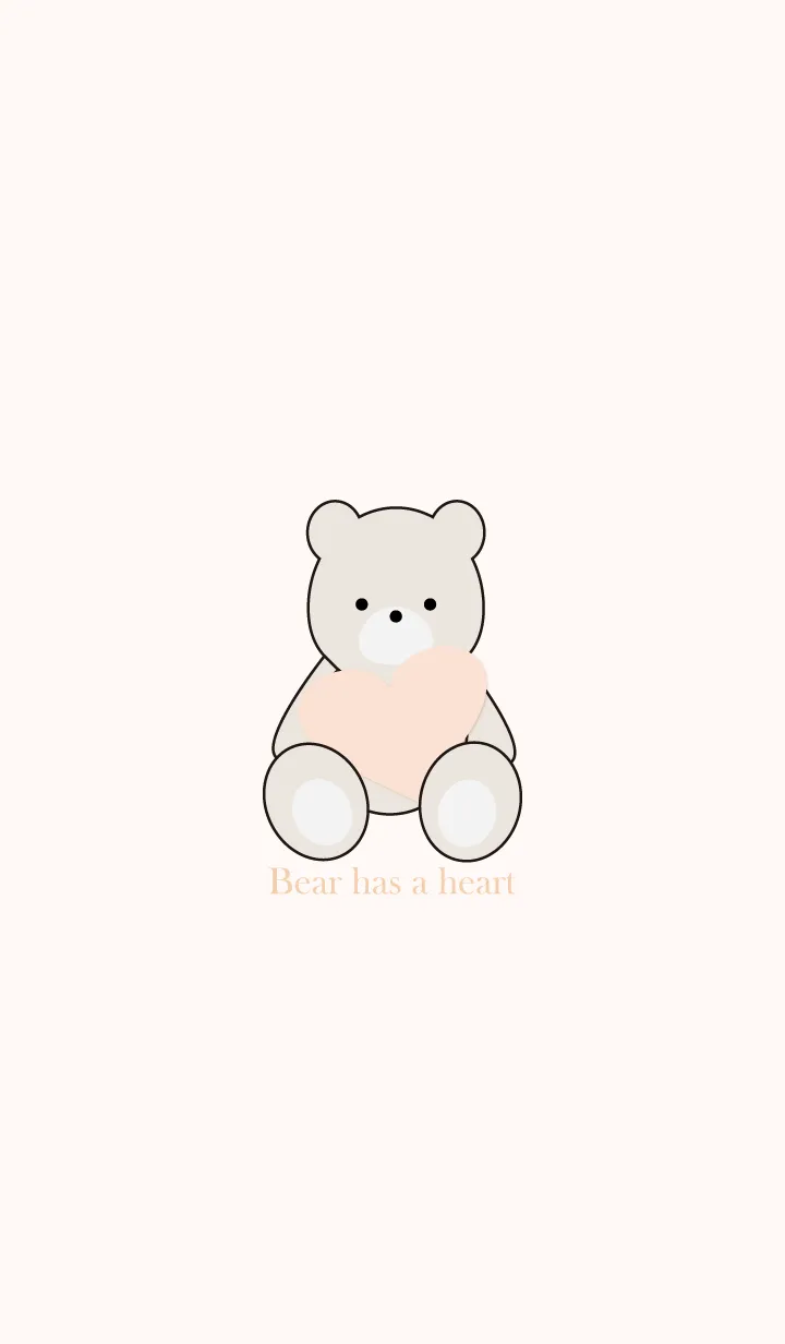 [LINE着せ替え] Bear has a heart 12の画像1