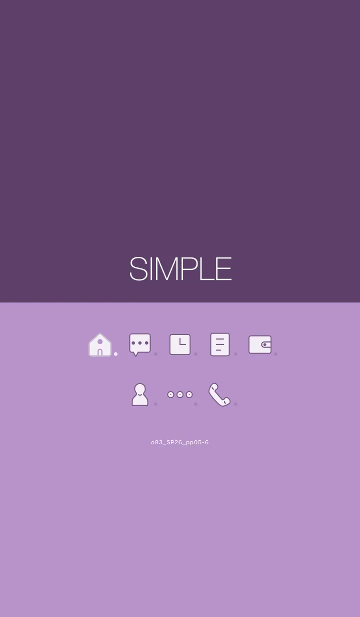 [LINE着せ替え] o83_26_パープル5-6の画像1
