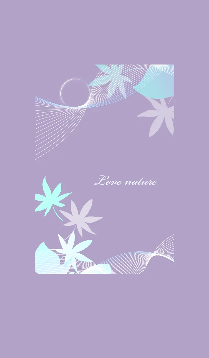 [LINE着せ替え] ～ナチュラル♥パープル41_1～の画像1