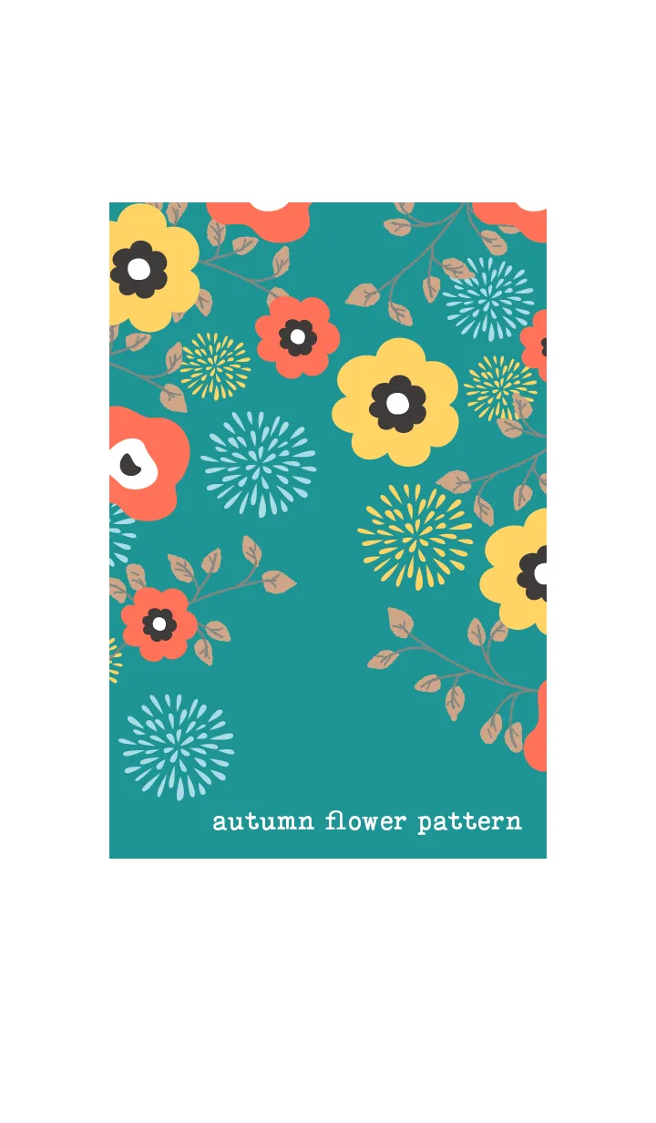 [LINE着せ替え] autumn flower pattern 1の画像1