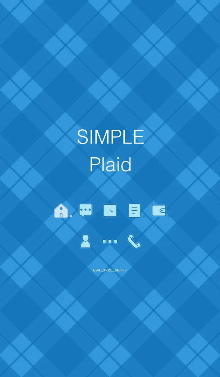 [LINE着せ替え] 684.25_ブルー1-3の画像1