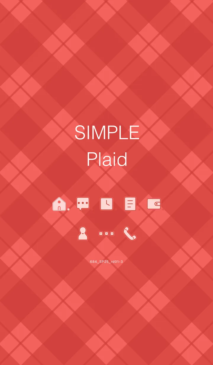 [LINE着せ替え] 684.25_レッド1-3の画像1