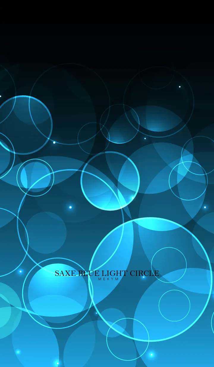 [LINE着せ替え] SAXE BLUE LIGHT CIRCLEの画像1