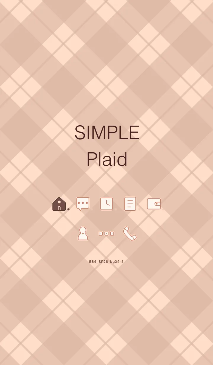 [LINE着せ替え] B84.26_ベージュ4-3の画像1