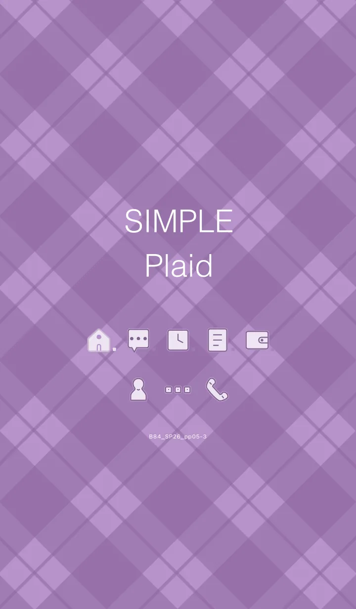 [LINE着せ替え] B84.26_パープル5-3の画像1