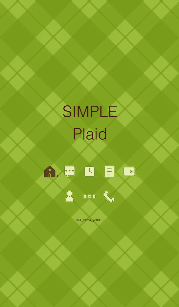 [LINE着せ替え] 284.24_グリーン3-3の画像1