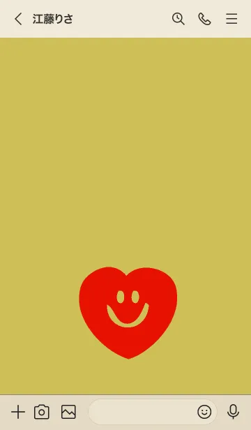 [LINE着せ替え] スマイル ハート _53の画像3