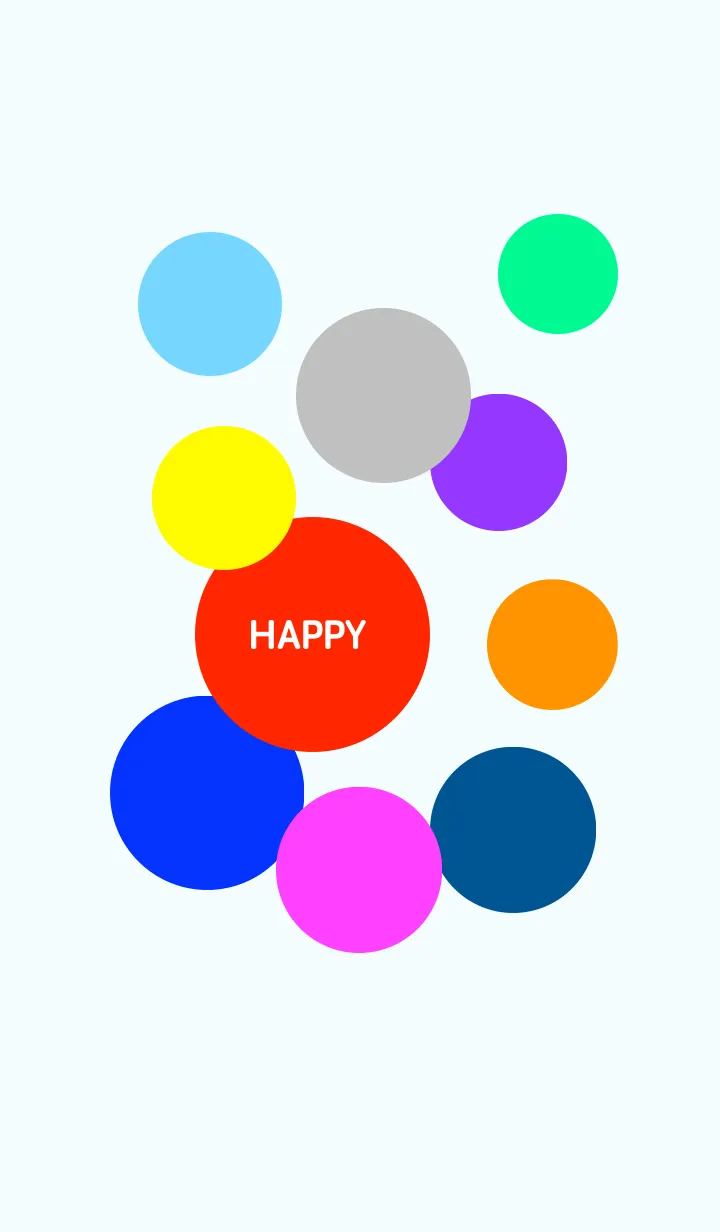 [LINE着せ替え] ハッピーカラー 幸せ色 No.1-08の画像1