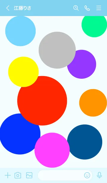 [LINE着せ替え] ハッピーカラー 幸せ色 No.1-08の画像3