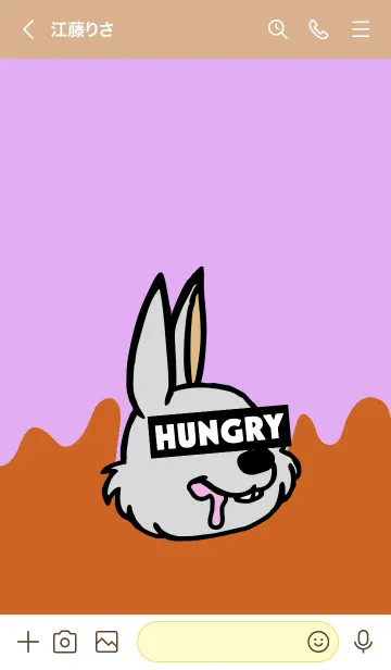 [LINE着せ替え] ハングリーラビット 32の画像3