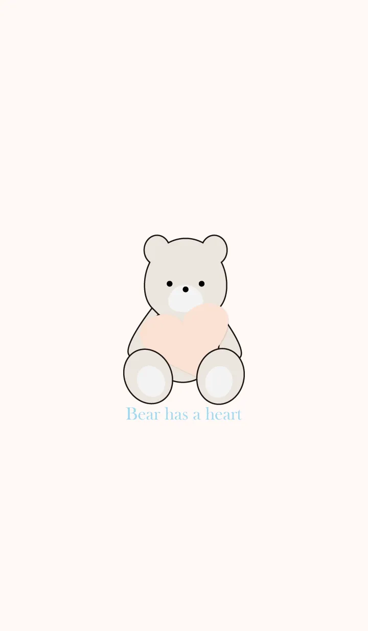 [LINE着せ替え] Bear has a heart 13の画像1